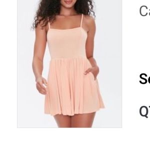 Coral Cami Pocket Romper